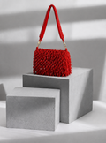 Red dandling latkan purse